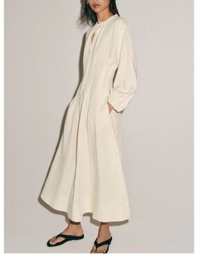 zara long embroidered dress Zara embroidered dress